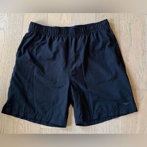 Speedo Black Hybrid Swim Trunks/Board Shorts